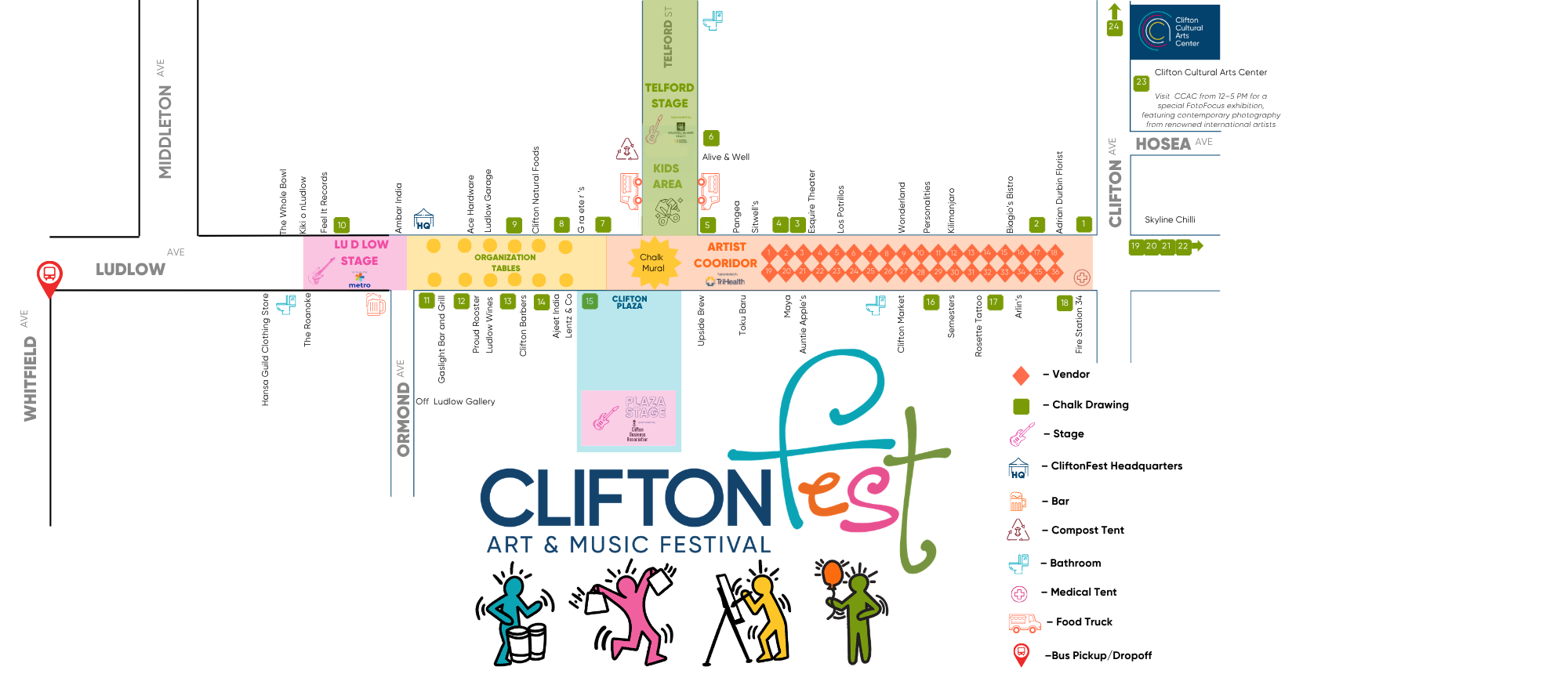 Cliftonfest Official Map